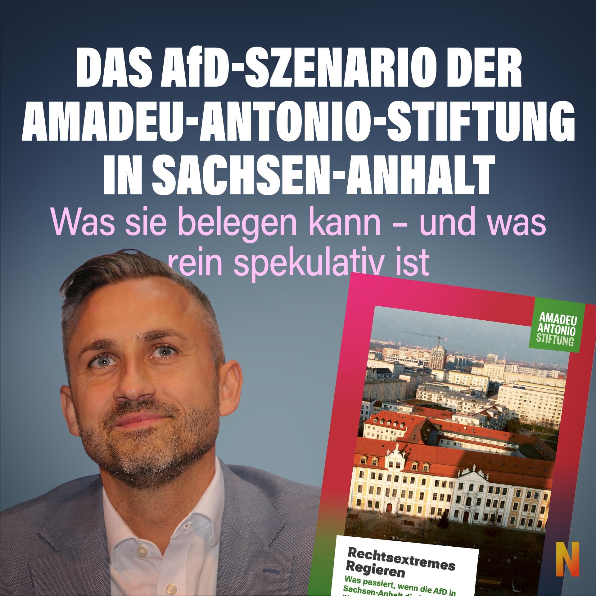 Das AfD-Szenario der Amadeu-Antonio-Stiftung in Sachsen-Anhalt: Was sie belegen kann – und was rein spekulativ ist