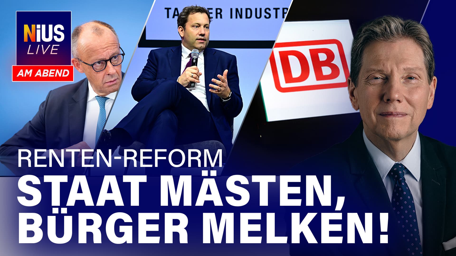 Klingbeils Rentenbluff: Wer profitiert und wer bluten mussI NIUS Live am Abend vom 24.06.2026