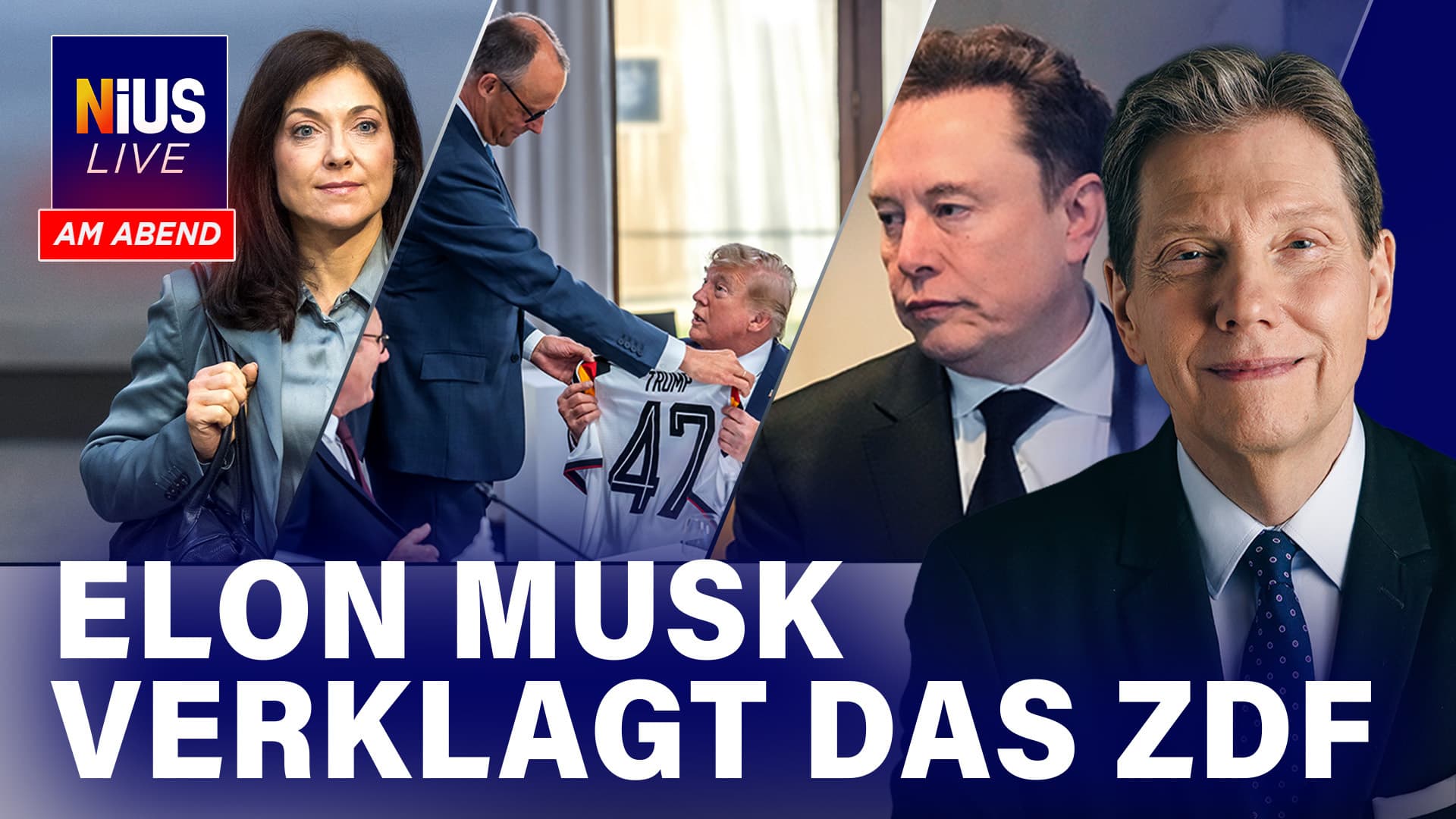Umfrage-Hammer! Union sackt auf 20 Prozent ab I NIUS Live am Abend vom 16.06.2026