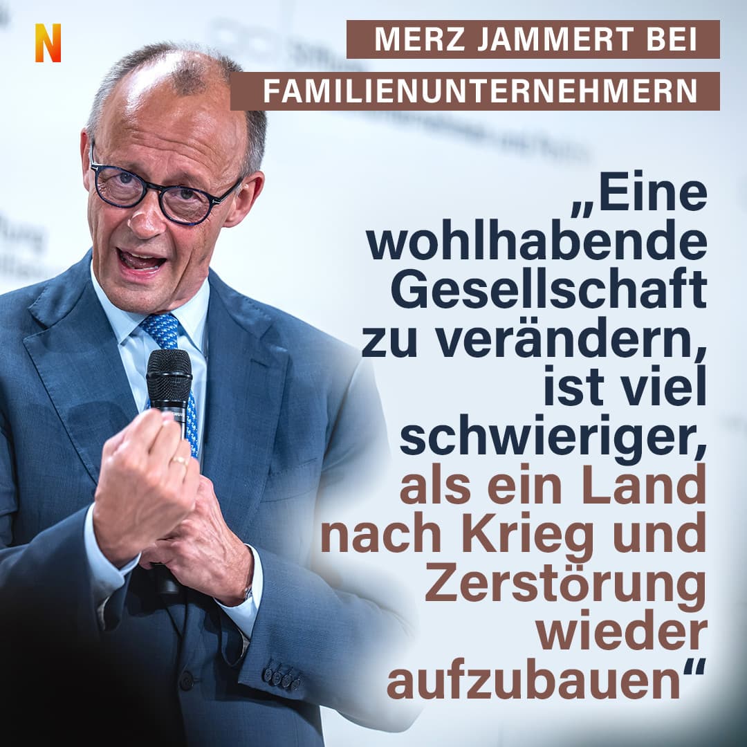 Merz: „Eine wohlhabende Gesellschaft zu verändern, ist schwieriger, als ein Land nach dem Krieg wieder aufzubauen“