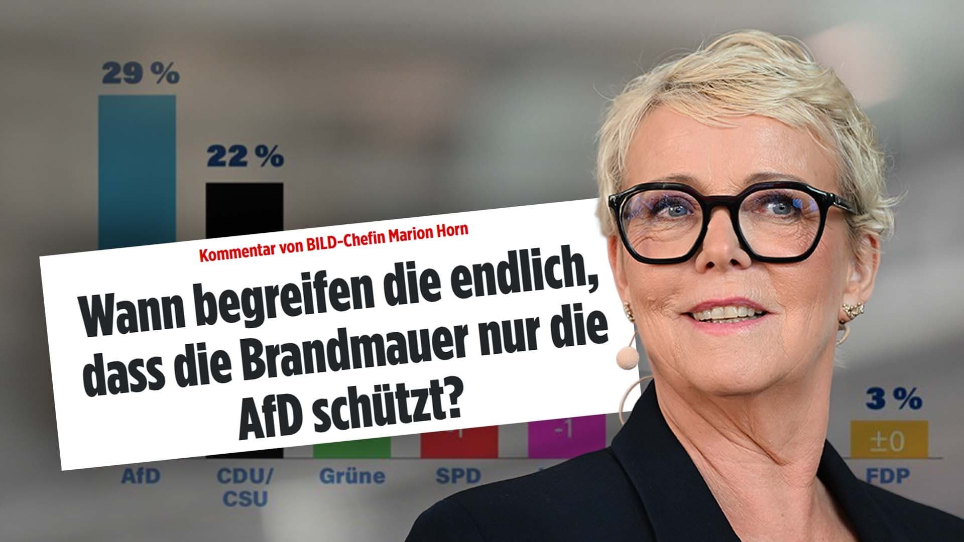 Plötzlich gegen die Brandmauer: Hat die Bild-Zeitung ihren AfD-Kurs geändert?