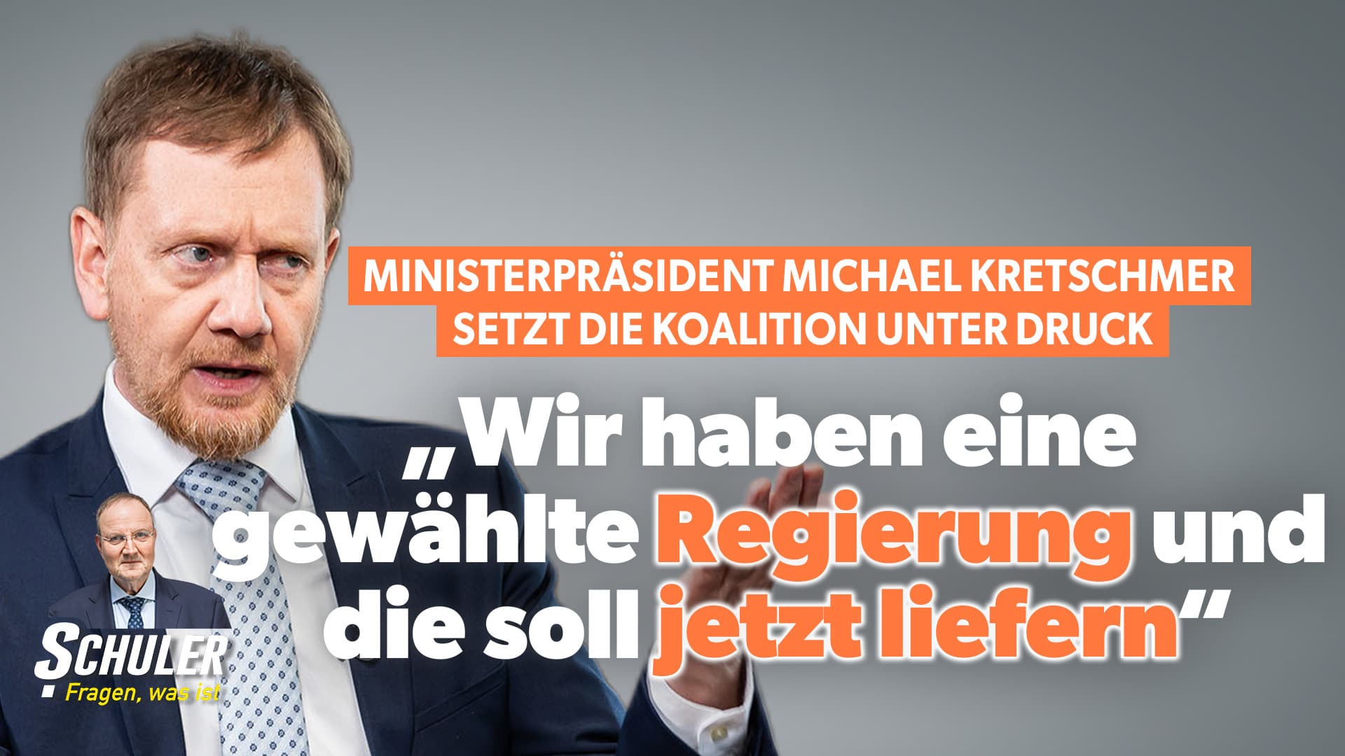 Ministerpräsident Michael Kretschmer setzt die Koalition unter Druck: „Wir haben eine gewählte Regierung und die soll jetzt liefern“