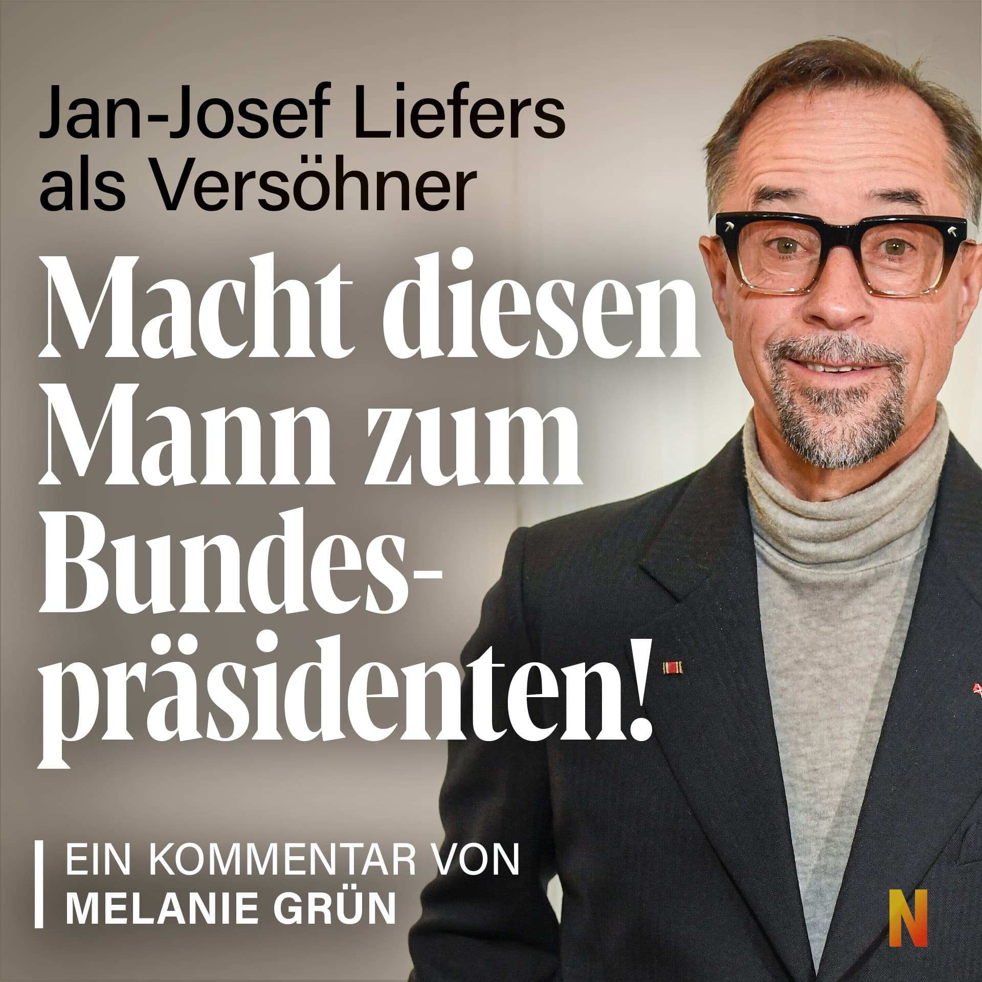 Jan Josef Liefers als Versöhner: Macht diesen Mann zum Bundespräsidenten!
