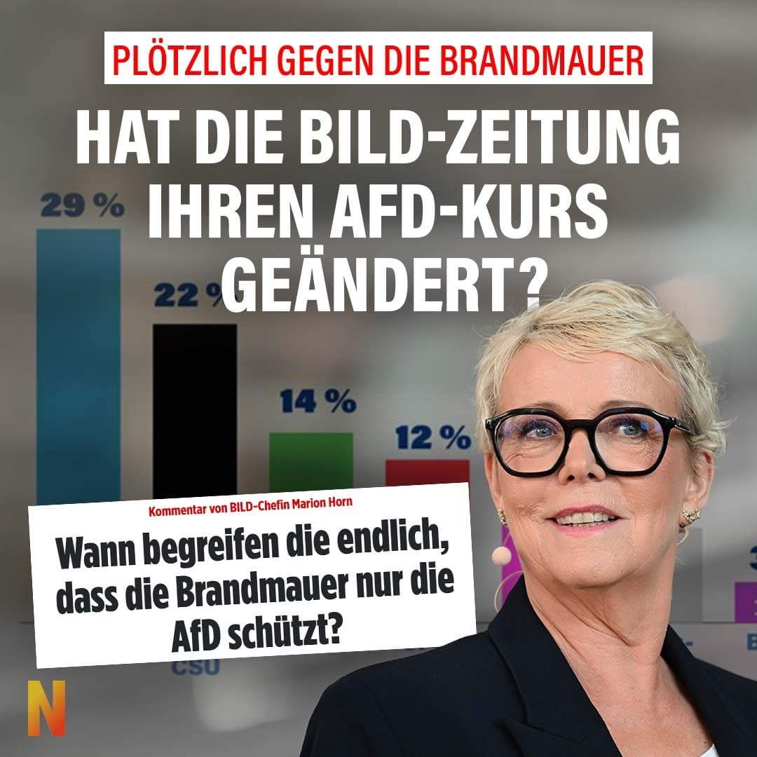 Plötzlich gegen die Brandmauer: Hat die Bild-Zeitung ihren AfD-Kurs geändert?