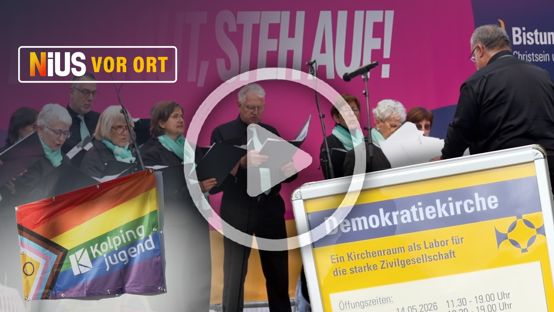 Prideflaggen, Sado-Maso und Demokratie-Nachhilfe: Katholikentag versinkt in linken Vielfaltsfantasien