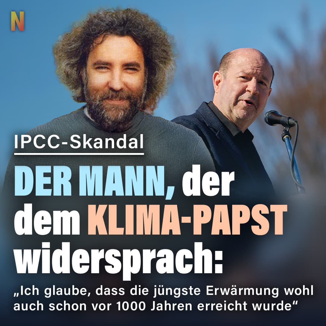 IPCC-Skandal – der Mann, der dem Klima-Papst widersprach: „Ich glaube, dass die jüngste Erwärmung wohl auch schon vor 1000 Jahren erreicht wurde“