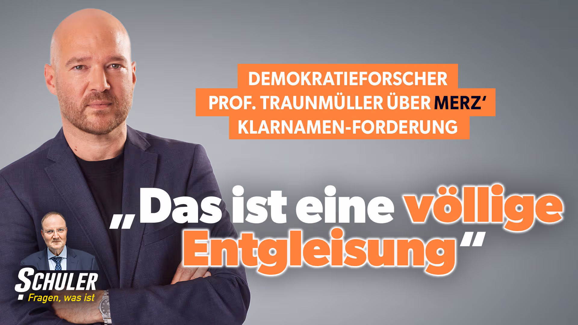 Prof. Traunmüller über Merz' Klarnamen-Forderung: „Das ist eine völlige Entgleisung“