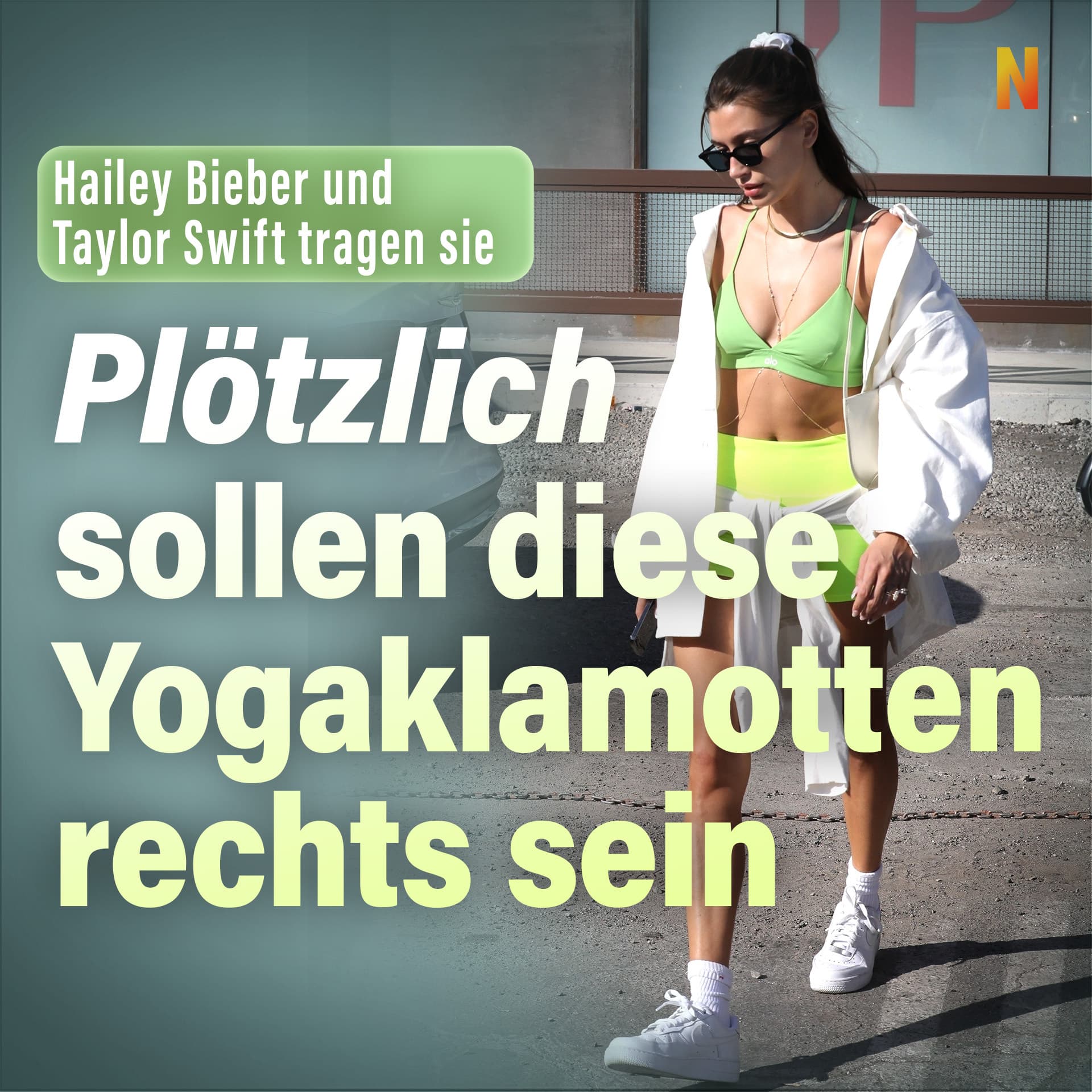 Plötzlich sollen diese Yogaklamotten rechts sein