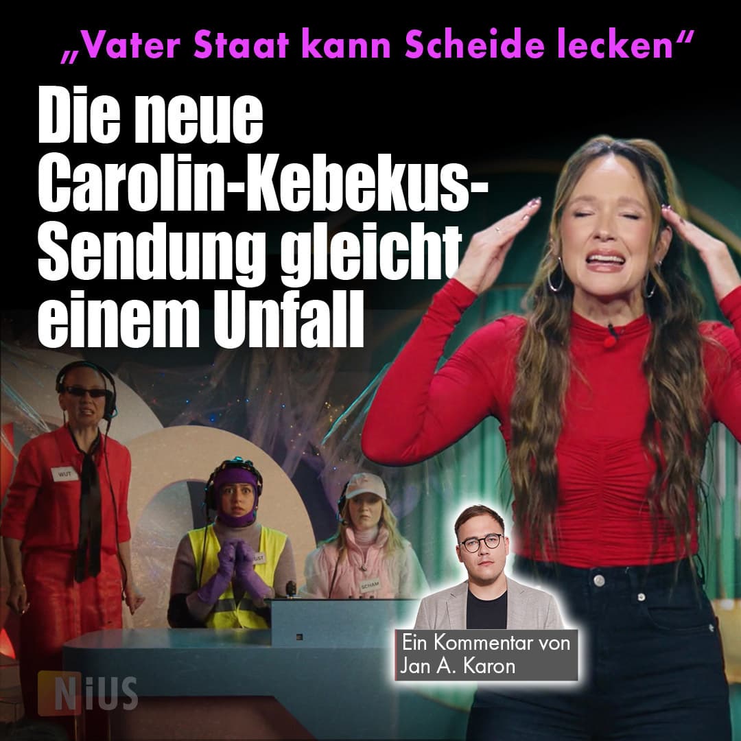„Vater Staat kann Scheide lecken“: Die neue Carolin-Kebekus-Sendung gleicht einem Unfall
