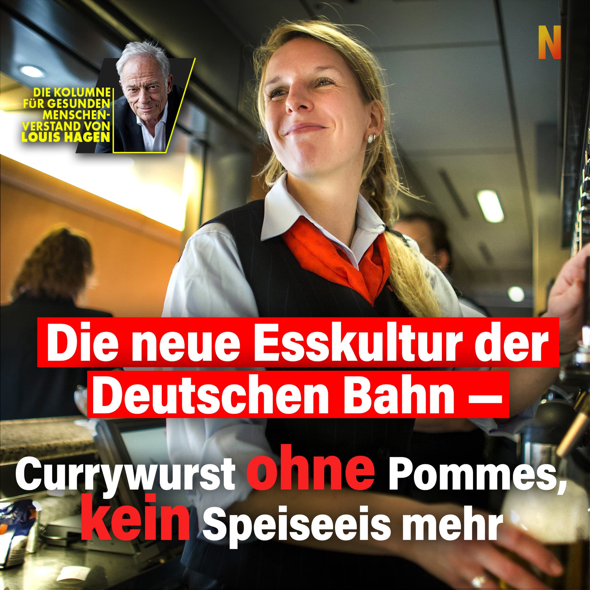 Die neue Esskultur der Deutschen Bahn: Currywurst ohne Pommes, kein Speiseeis