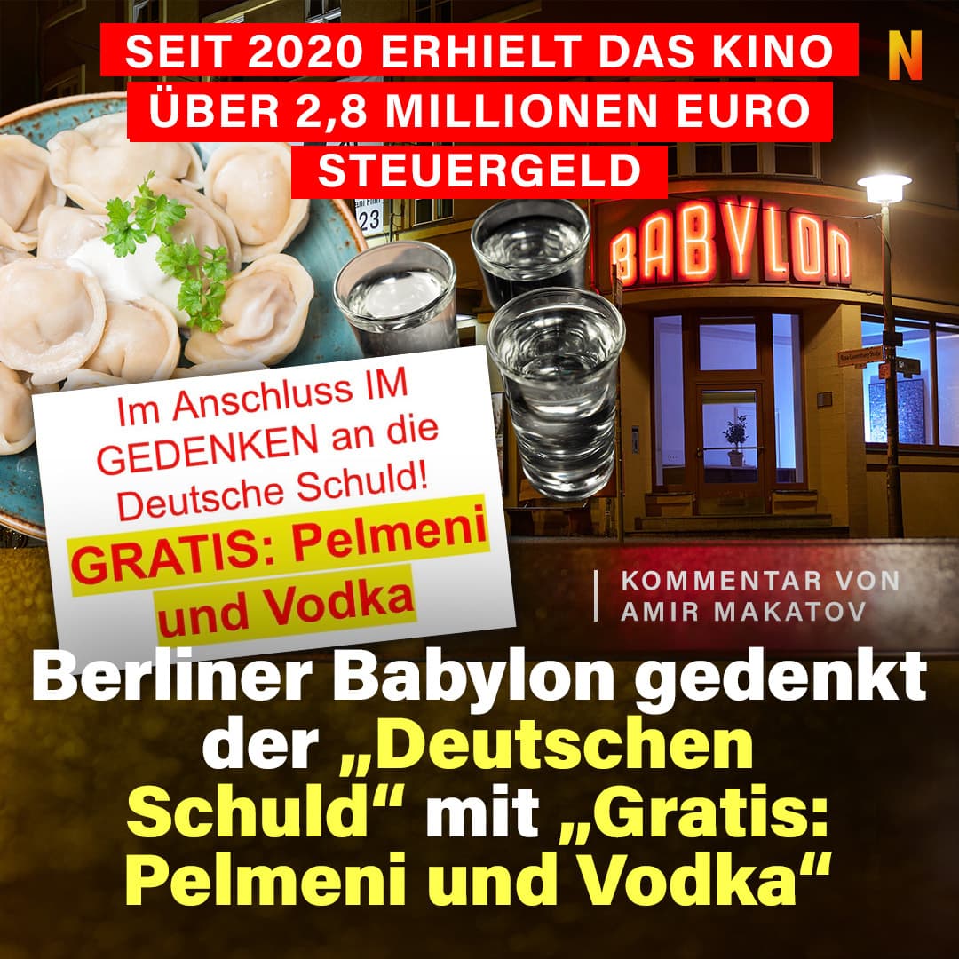 Berliner Kino gedenkt der „Deutschen Schuld” mit „Gratis: Pelmeni und Vodka”