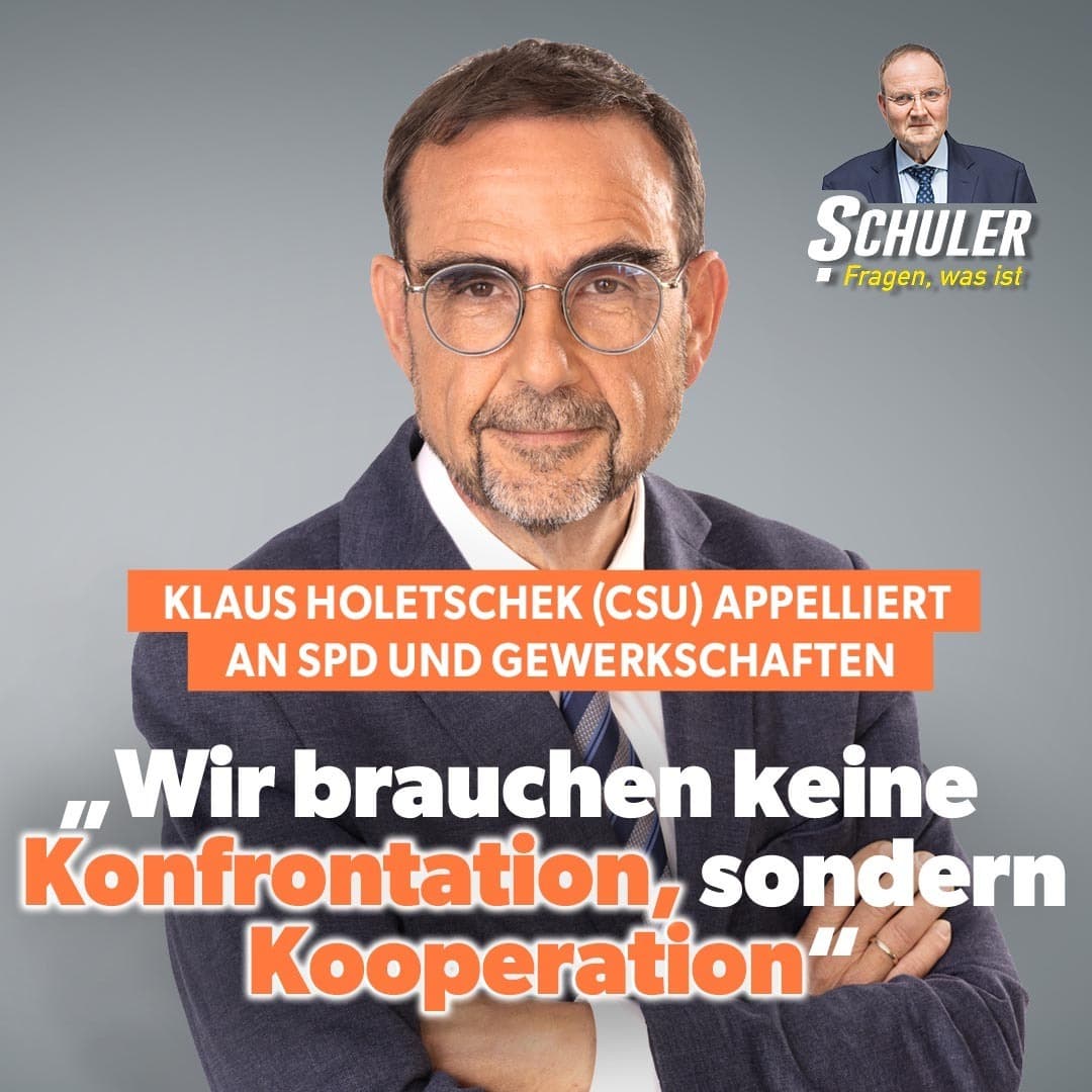 Klaus Holetschek (CSU) appelliert an SPD: „Wir brauchen keine Konfrontation, sondern Kooperation“