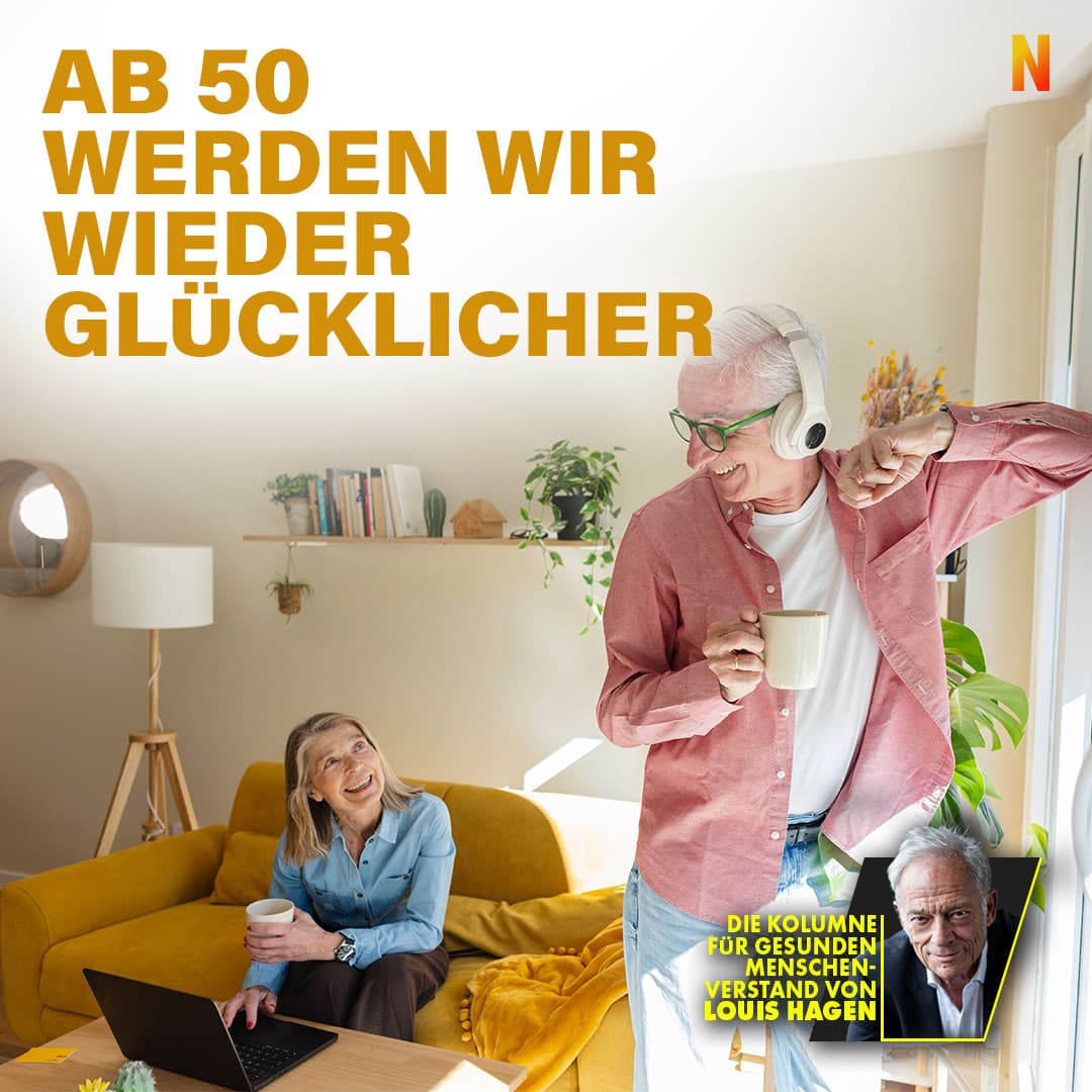 Ab 50 werden wir wieder glücklicher