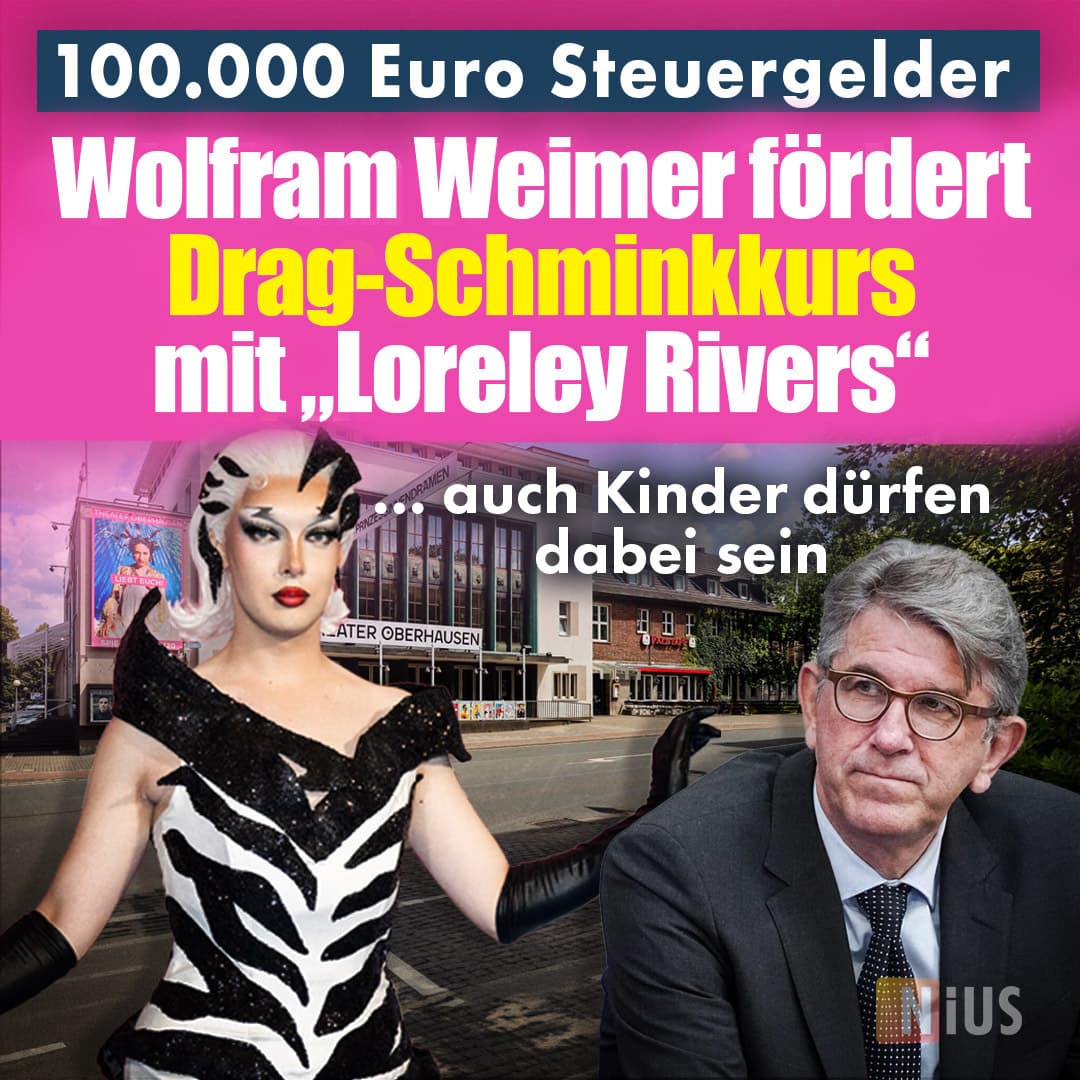 Auch Kinder dürfen dabei sein: Weimer fördert Drag-Schminkkurs mit „Loreley Rivers“