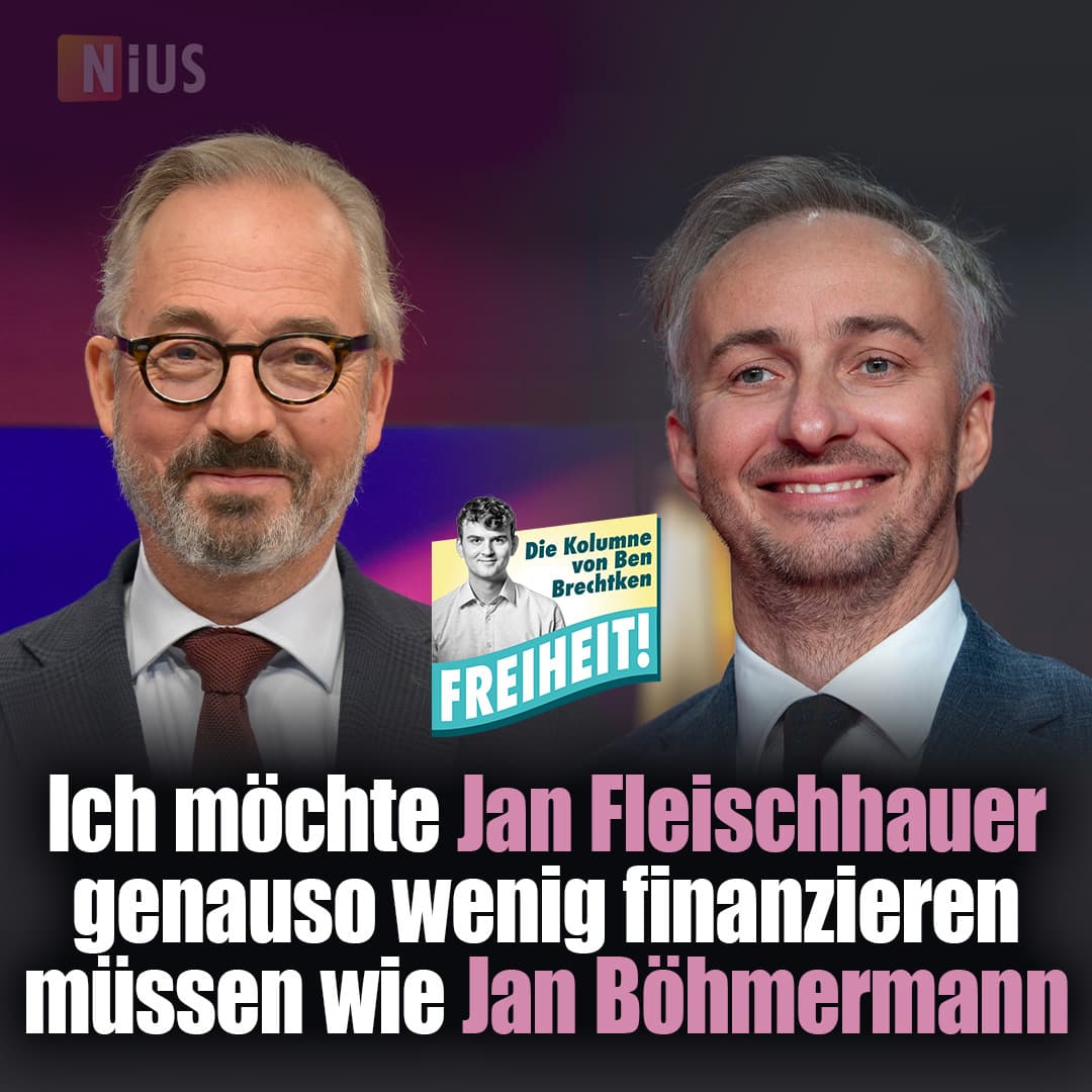 Ich möchte Jan Fleischhauer genauso wenig finanzieren müssen wie Jan Böhmermann