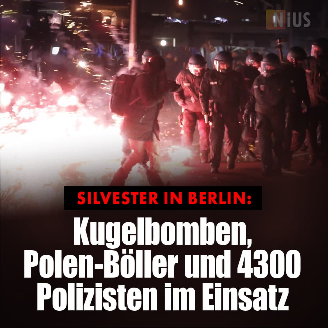Silvester in Berlin: Kugelbomben, Polen-Böller und 4300 Polizisten im Einsatz
