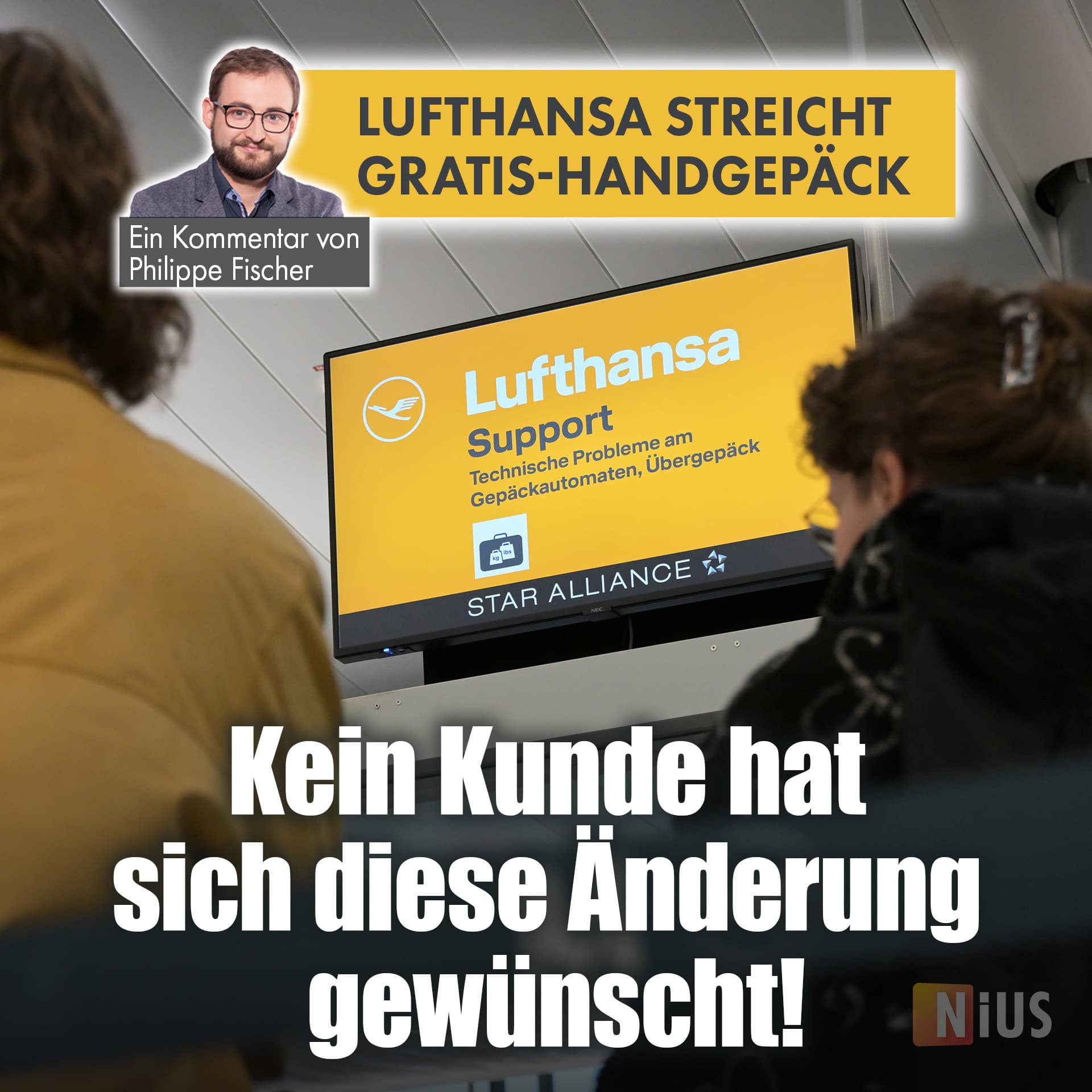 Lufthansa streicht Gratis-Handgepäck: Kein Kunde hat sich diese Änderung gewünscht!