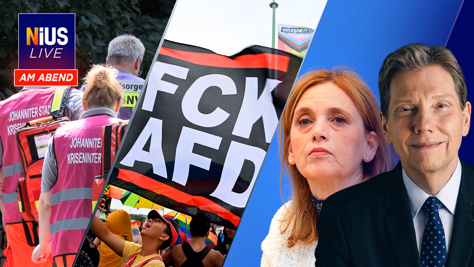 Ab 18 Uhr bei NIUS Live am Abend: In Erfurt drohen am Wochenende Gewalt-Exzesse