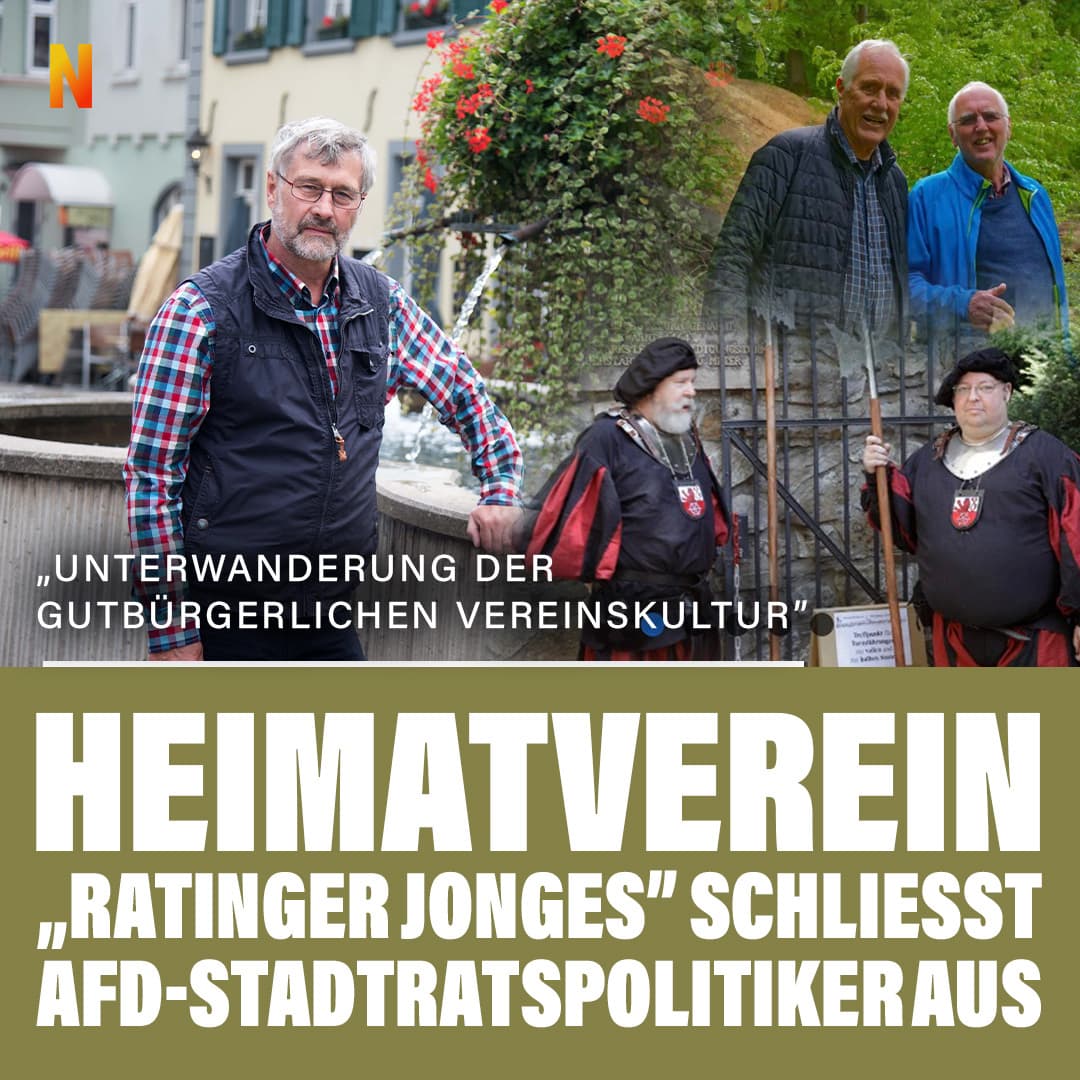 „Unterwanderung der gutbürgerlichen Vereinskultur”: Heimatverein „Ratinger Jonges” schließt AfD-Stadtratspolitiker aus