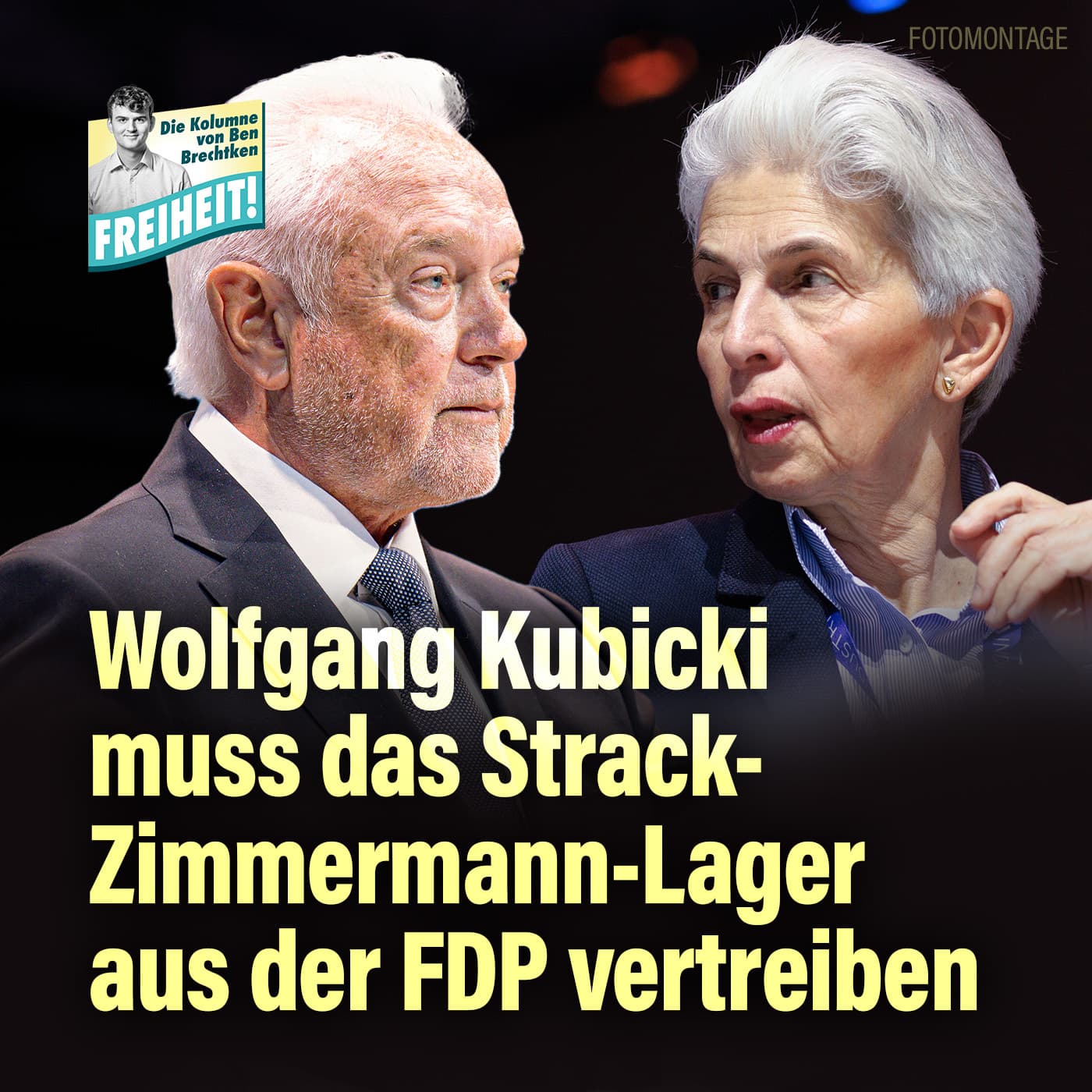 Wolfgang Kubicki muss das Strack-Zimmermann-Lager aus der FDP vertreiben