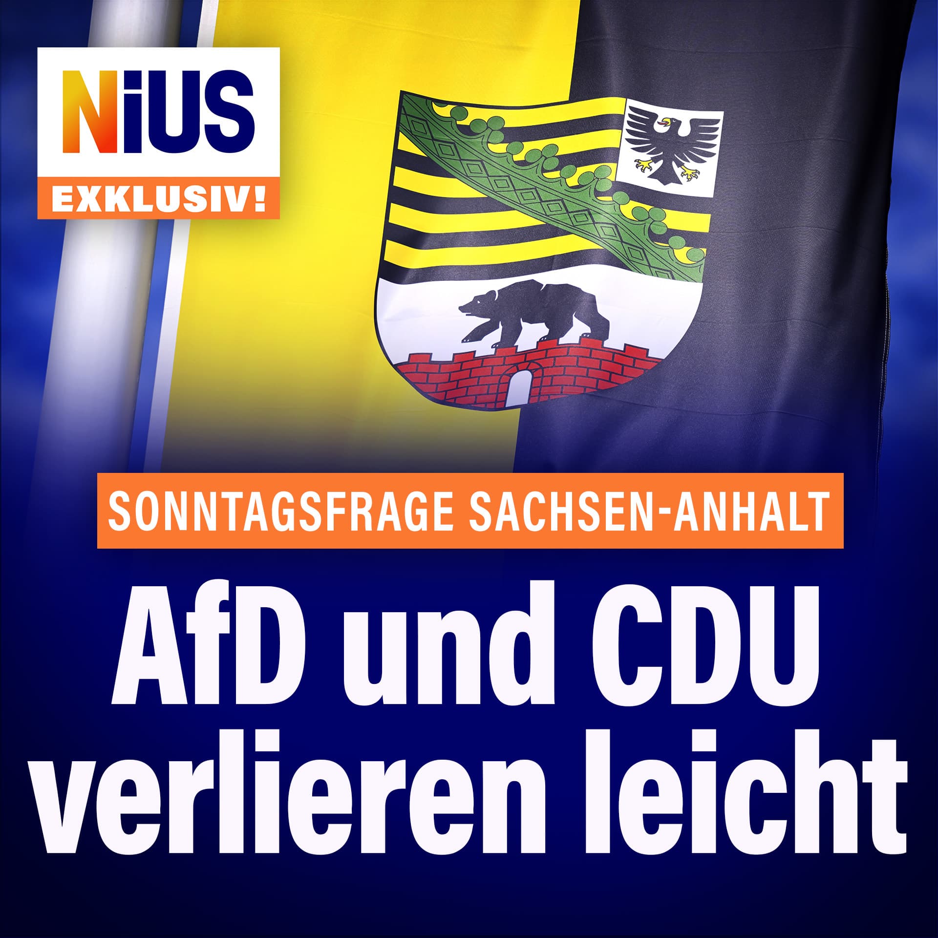 Sonntagsfrage Sachsen-Anhalt: AfD und CDU verlieren leicht