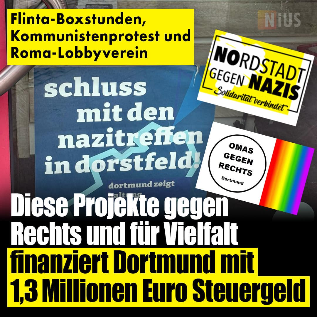 Dortmund: Projekte gegen Rechts und für Vielfalt für über 1,3 Millionen Euro Steuergeld
