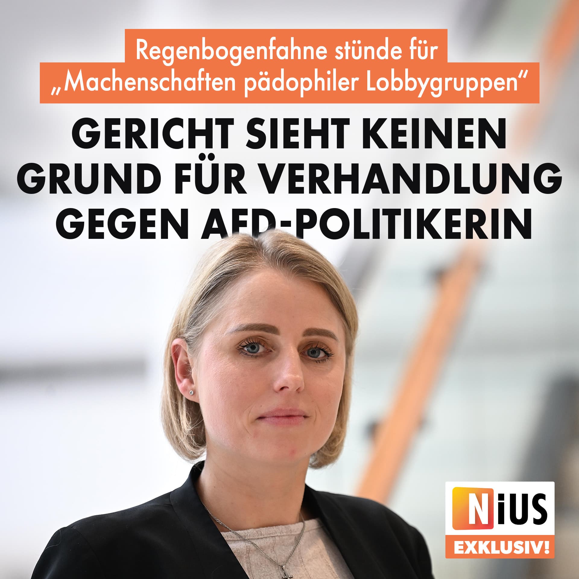 Regenbogenfahne stehe für „Machenschaften pädophiler Lobbygruppen“: Gericht sieht keinen Grund für Verhandlung gegen AfD-Politikerin
