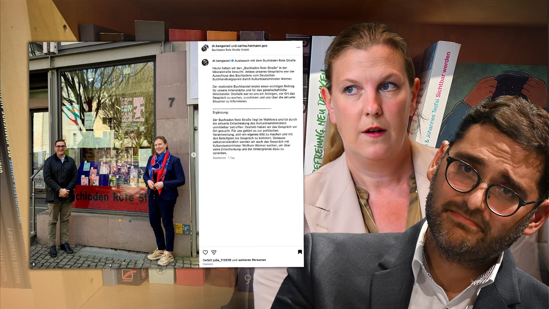 Kulturkampf in der CDU: Göttinger CDU-Politiker unterstützen linksextremen Buchladen