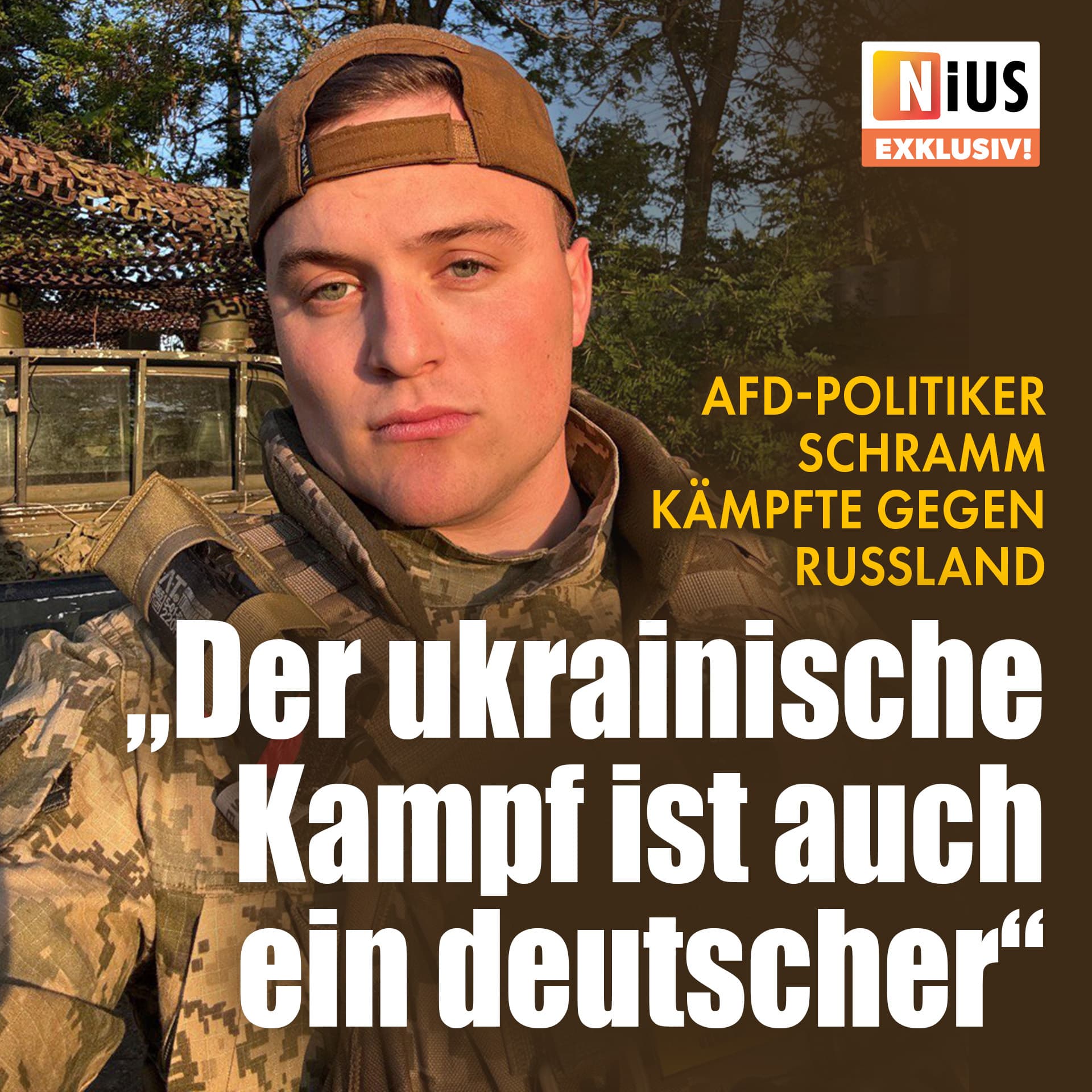 AfD-Politiker Schramm kämpfte gegen Russland: „Der ukrainische Kampf ist auch ein deutscher“