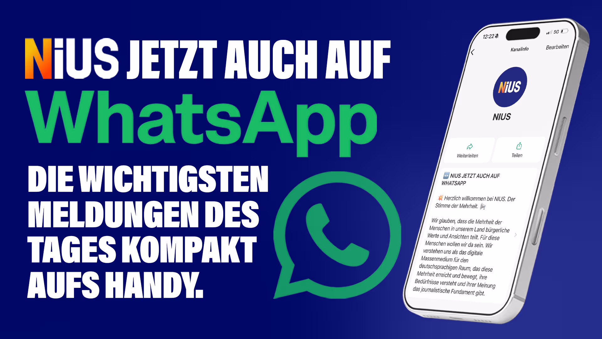 NIUS jetzt auch auf WhatsApp
