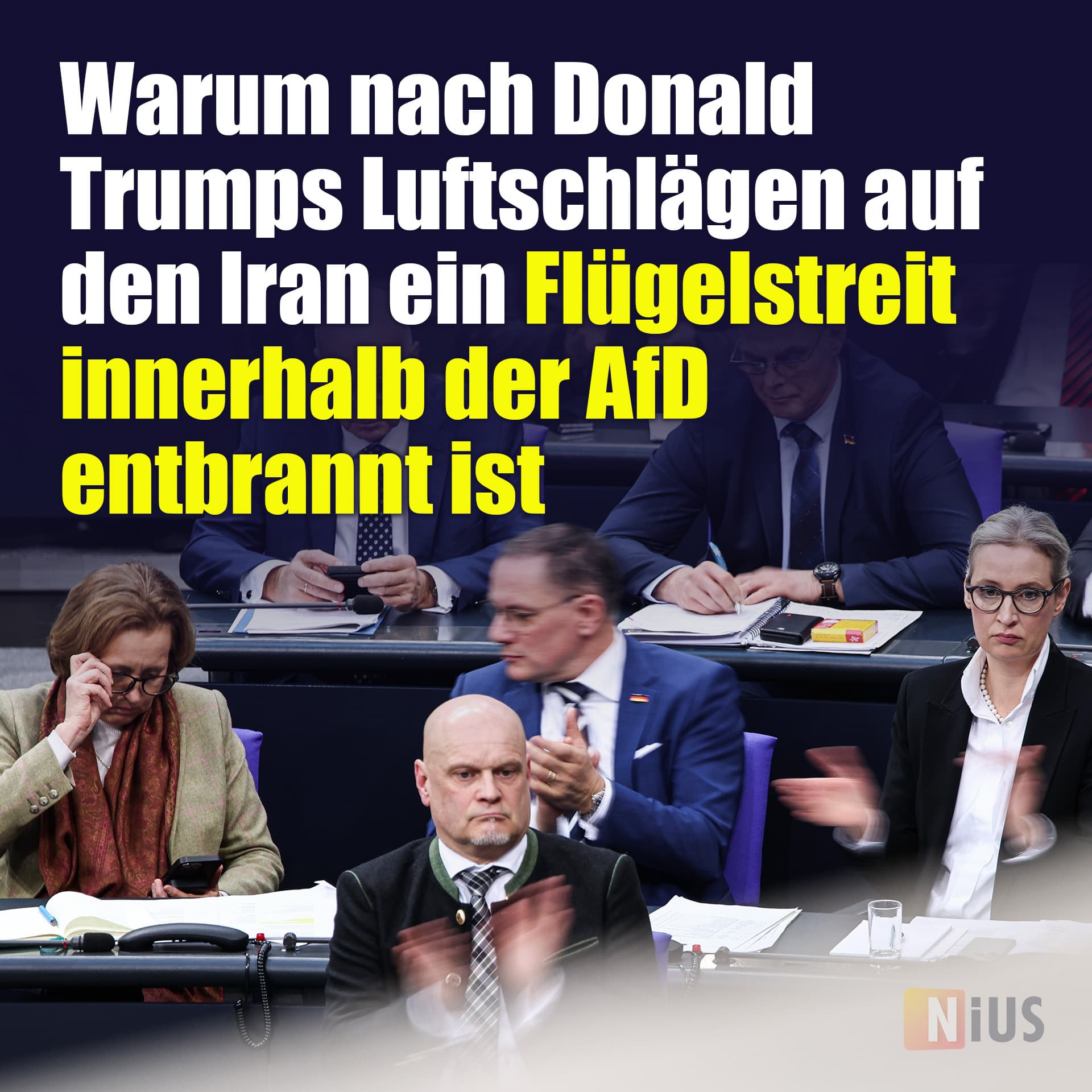 Warum nach Donald Trumps Luftschlägen auf den Iran ein Flügelstreit innerhalb der AfD entbrannt ist
