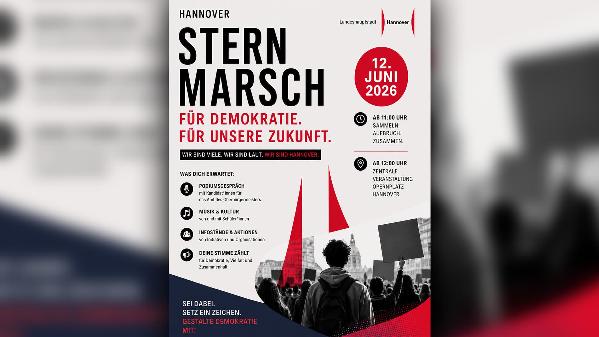 Hannoversche Schulen rufen zum „Sternmarsch“ gegen Rechts auf