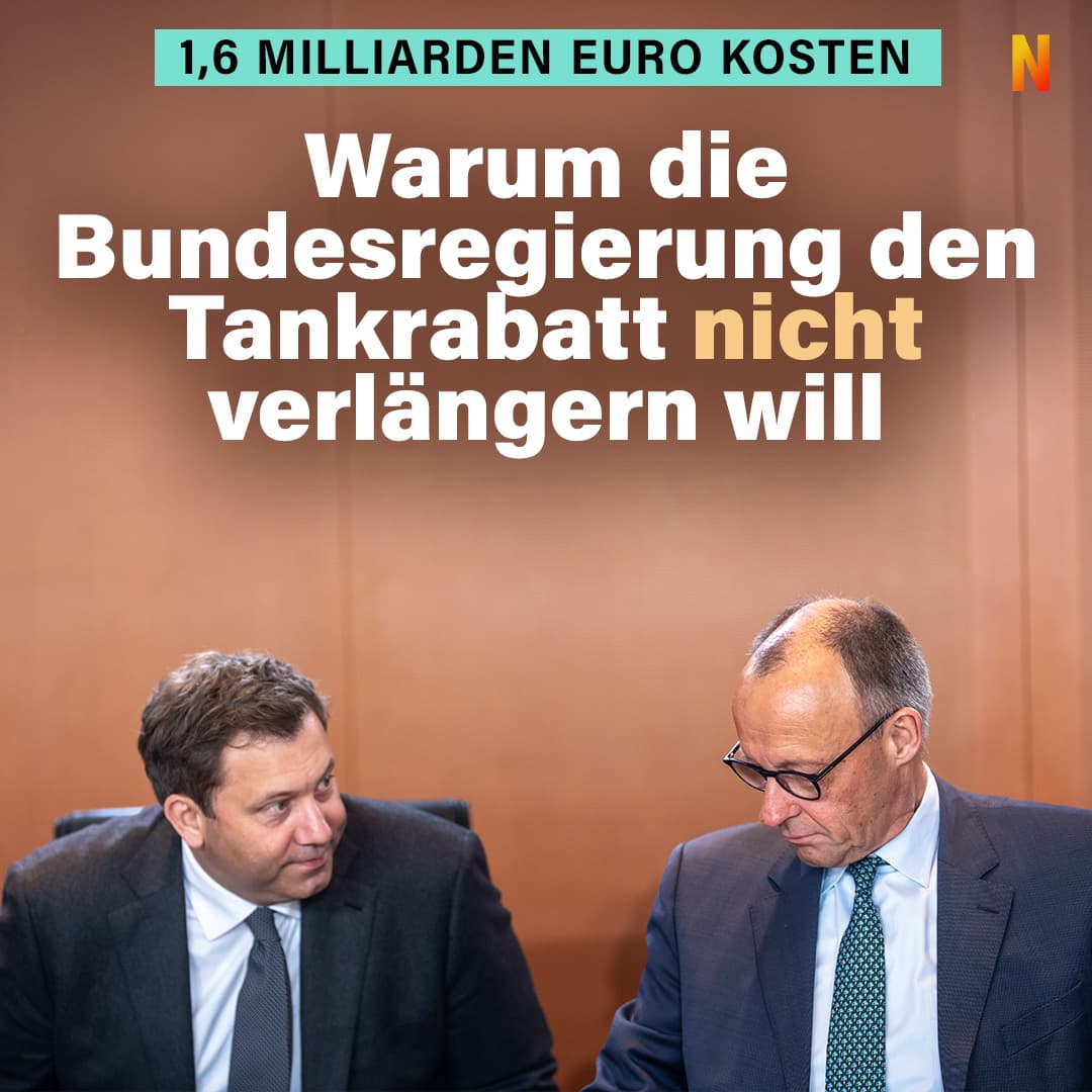 1,6 Milliarden Euro Kosten: Warum die Bundesregierung den Tankrabatt nicht verlängern will