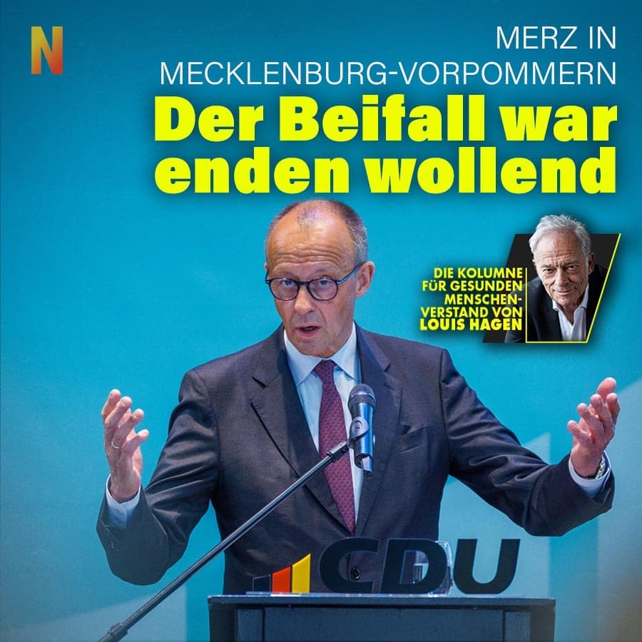 Merz in Mecklenburg-Vorpommern: Der Beifall war enden wollend
