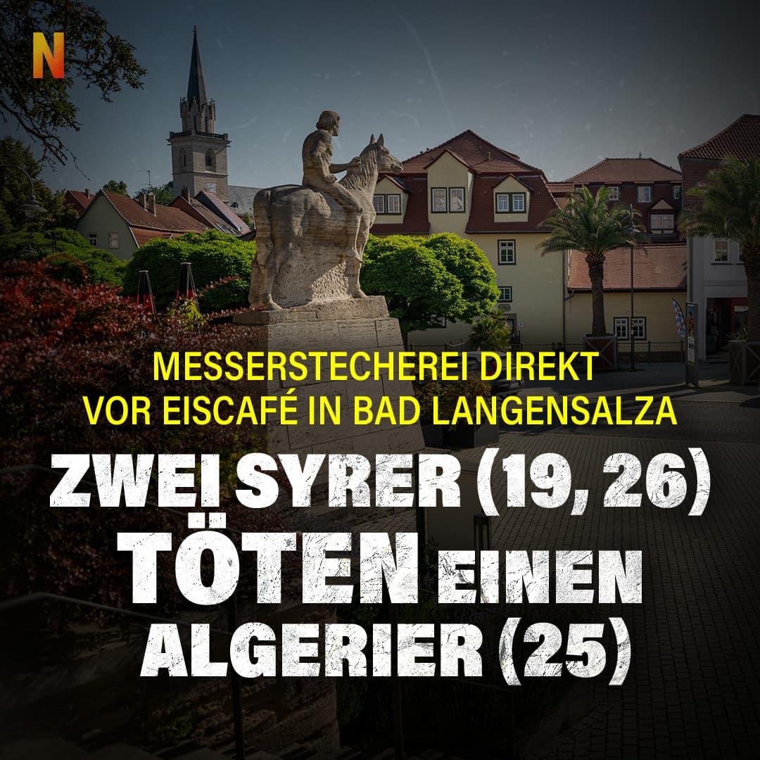 Messerstecherei in Bad Langensalza: Zwei Syrer töten einen Algerier