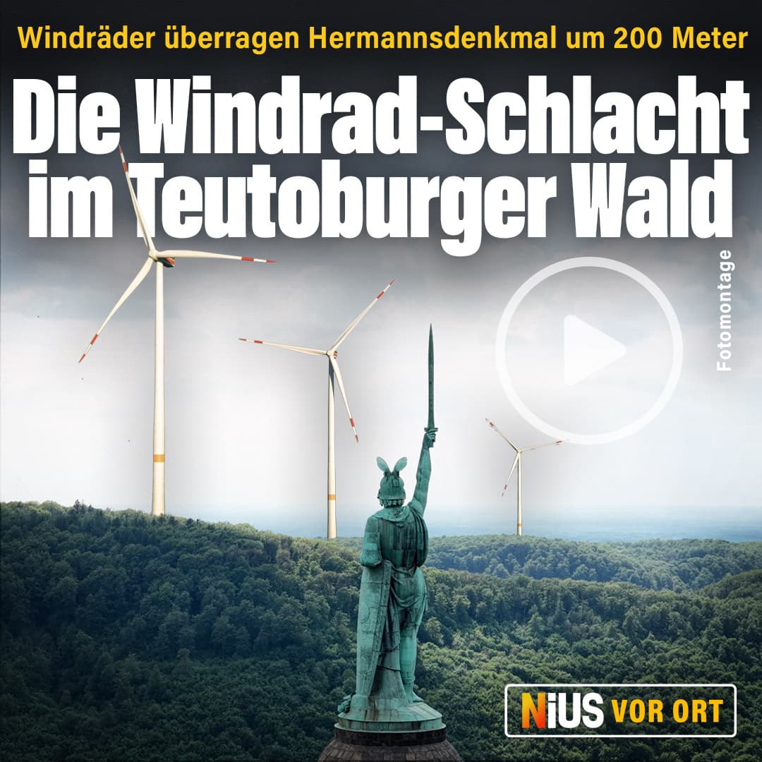 Windräder überragen Hermannsdenkmal um 200 Meter: Die Windrad-Schlacht im Teutoburger Wald