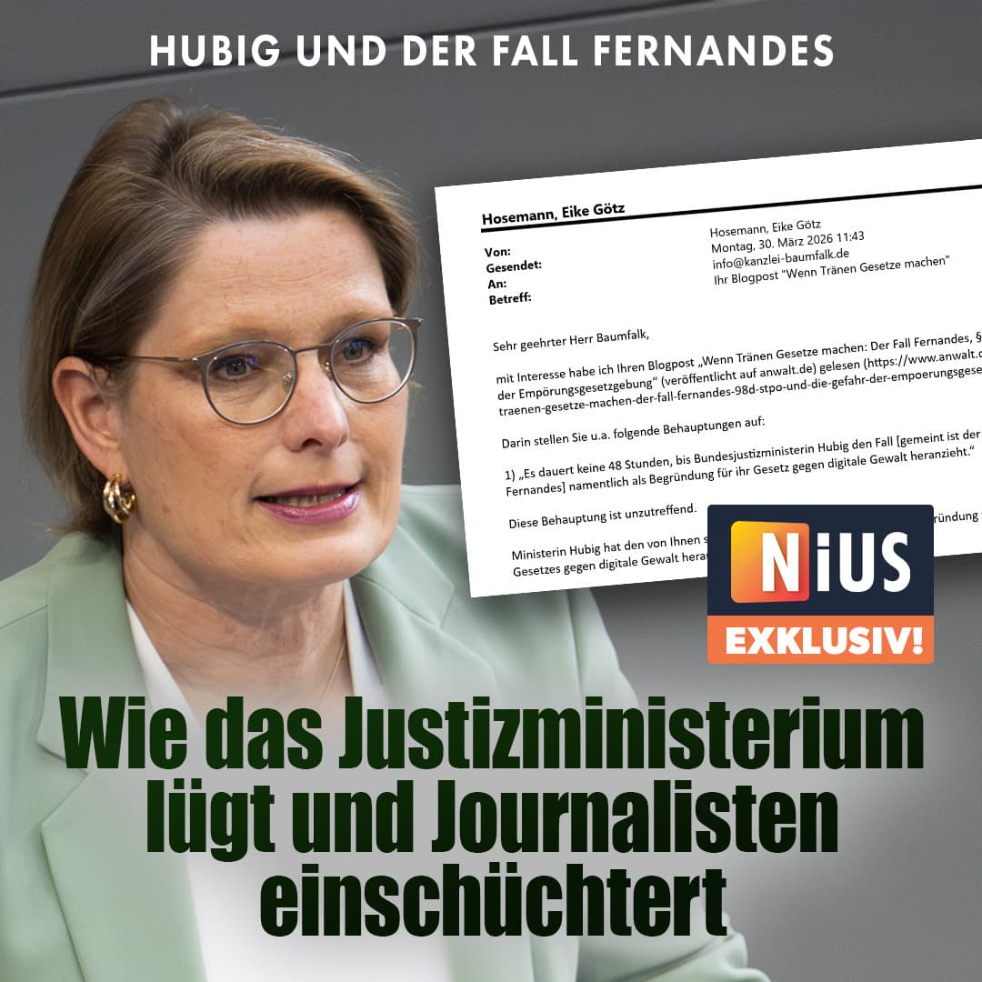 Hubig und der Fall Fernandes: Wie das Justizministerium lügt und Journalisten einschüchtert