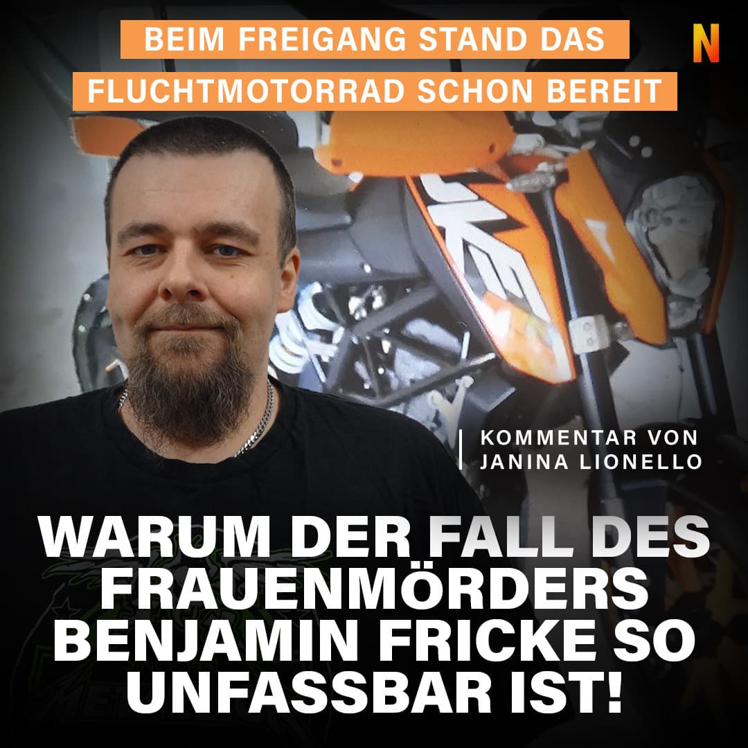 Beim Freigang stand das Fluchtmotorrad schon bereit: Warum der Fall des Frauenmörders Benjamin Fricke so unfassbar ist!