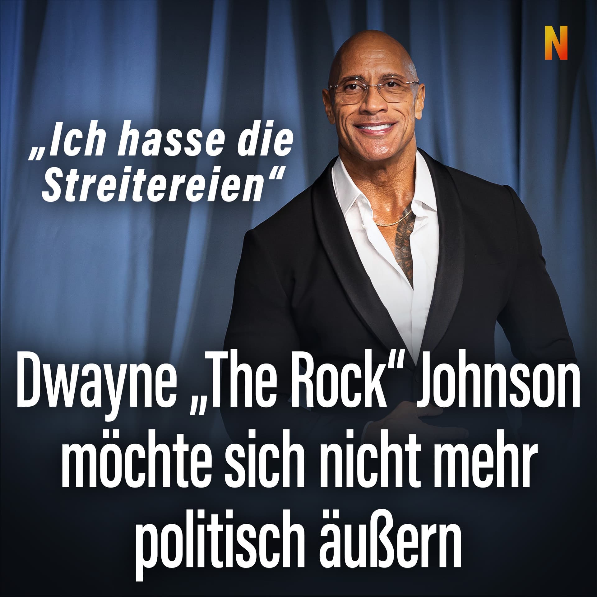 „The Rock“ möchte sich nicht mehr politisch äußern