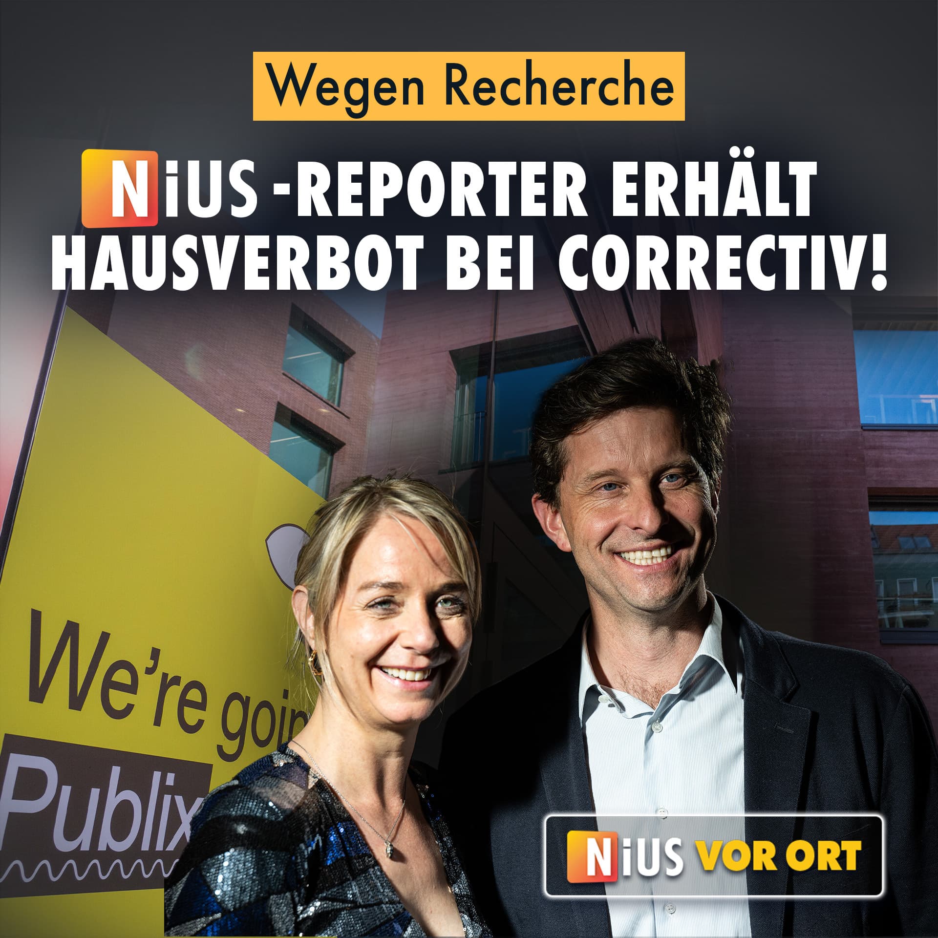 Wegen Recherche: NIUS-Reporter erhält Hausverbot bei Correctiv!
