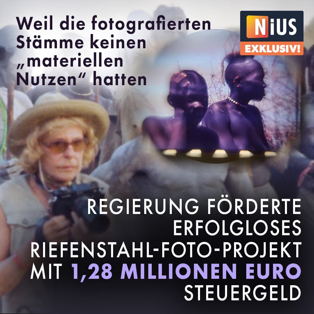 Regierung förderte erfolgloses Riefenstahl-Foto-Projekt mit 1,28 Millionen Euro Steuergeld