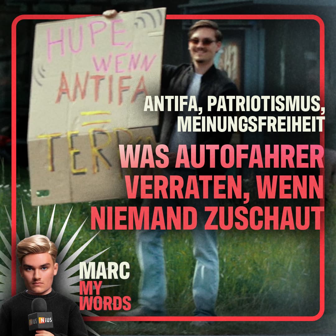 Antifa, Patriotismus, Meinungsfreiheit: Was Autofahrer verraten, wenn niemand zuschaut