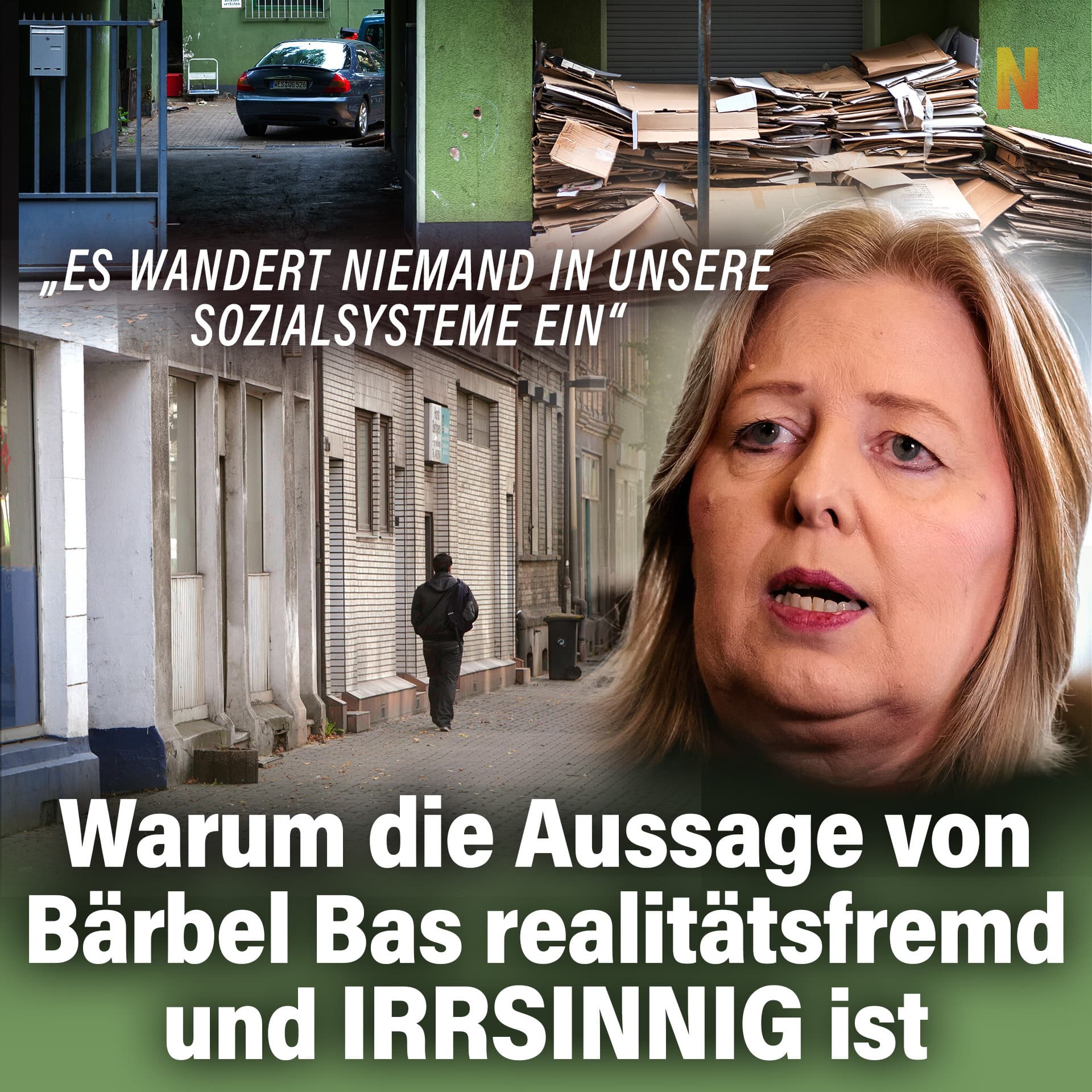 „Es wandert niemand in unsere Sozialsysteme ein“: Warum die Aussage von Bärbel Bas realitätsfremd und irrsinnig ist
