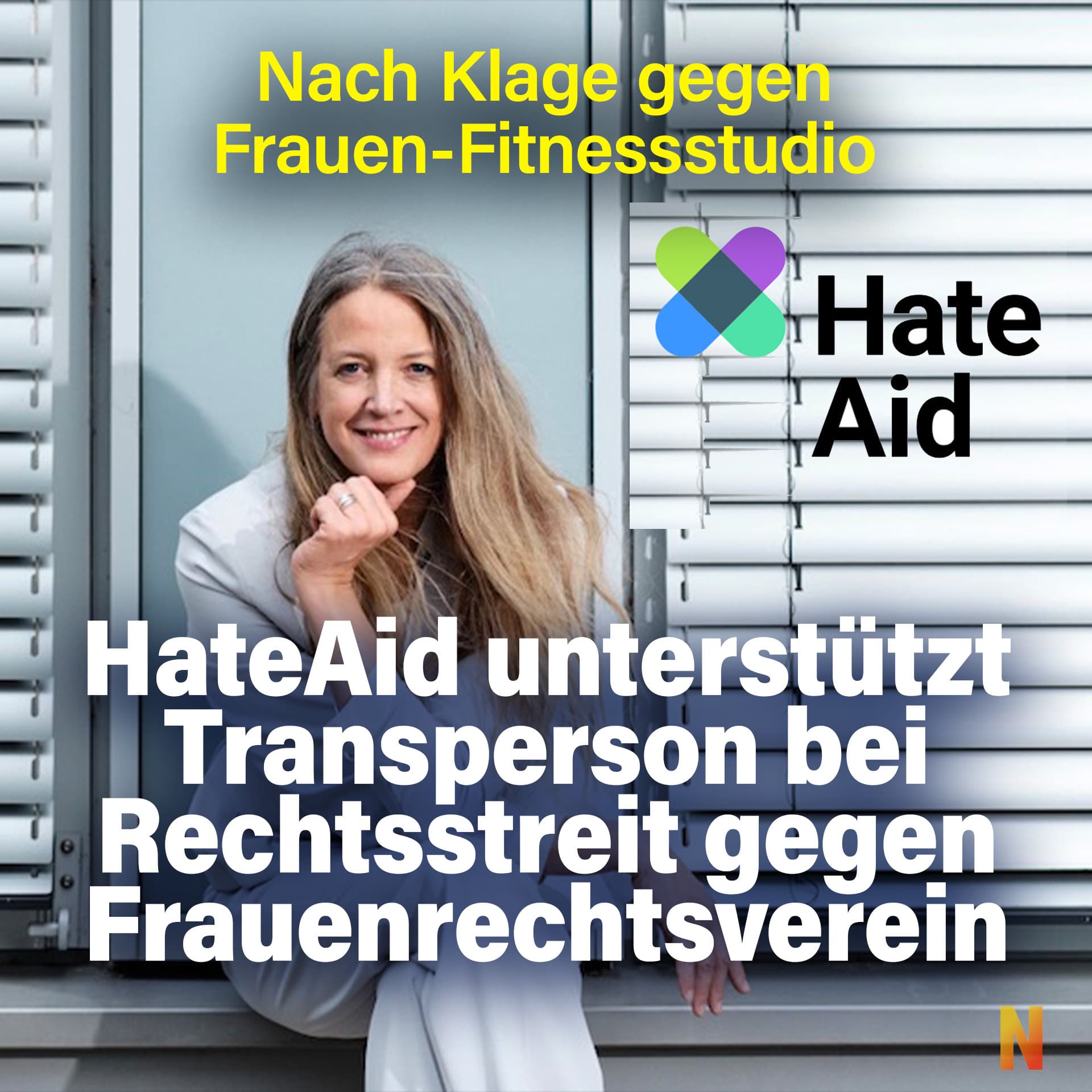 Nach Klage gegen Frauen-Fitnessstudio: Hateaid unterstützt Transperson bei Rechtsstreit gegen Frauenrechtsverein